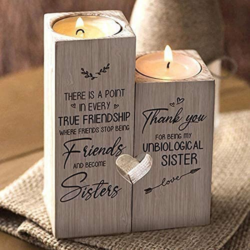 Promozione! Portacandele stampato su due lati-Best Friend Candle Best Friend regalo di compleanno regalo di natale per il migliore amico