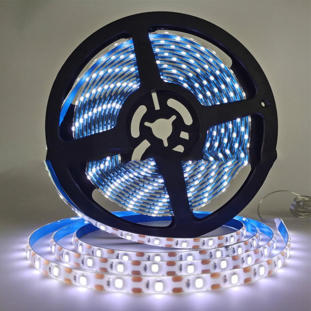 Solar Powered 3/4/5/10M Strip Light Outdoor RGB 2835 Backlight Tape Ribbon Decor LED Flexible Garden Strip Lighting Waterpr U6S2
