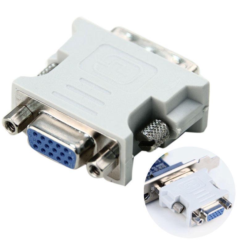 DVI-I Dual Link 24 + 1 Male naar HD 15 Pin VGA SVGA Vrouwelijke Kaart Monitor Adapter