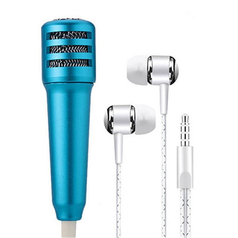 Live Mobile Phone Universal Wired Microphone Small Microphone Condenser Headset In-ear Headphones # 22: L