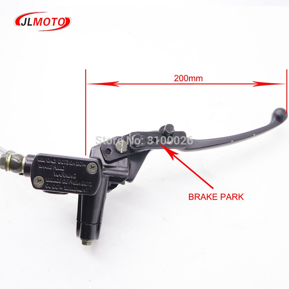1Set 2 in 1 Front Handle Lever Hydraulic Disc Brake 130mm Disc Fit For ATV 350cc 200cc 250cc Bike Go Kart Buggy Scooter Parts