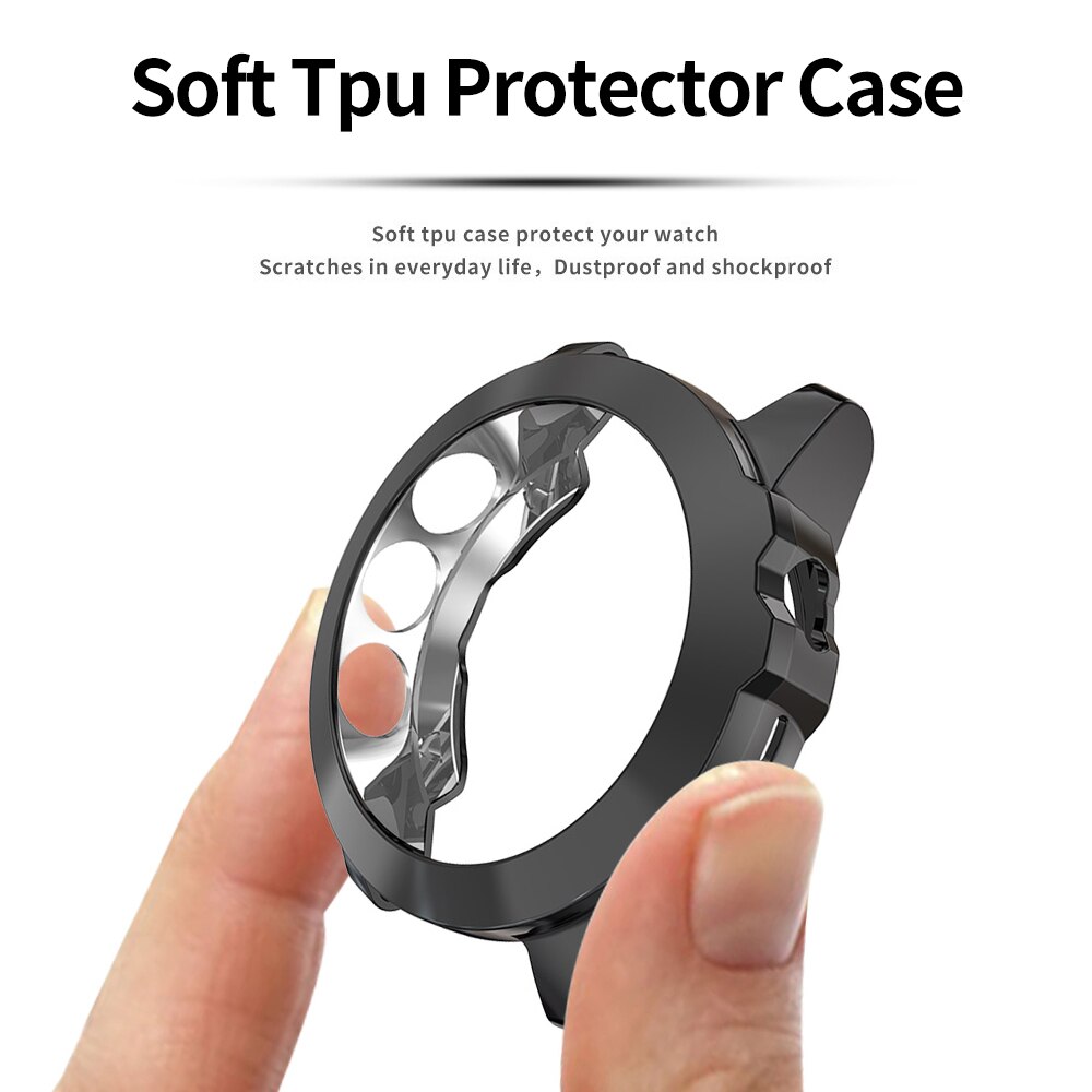 Étui de protection en TPU souple de couleur plaquée pour montre Garmin Fenix 5X, couvercle de montre léger pour Fenix 5 X, accessoires à coque fine