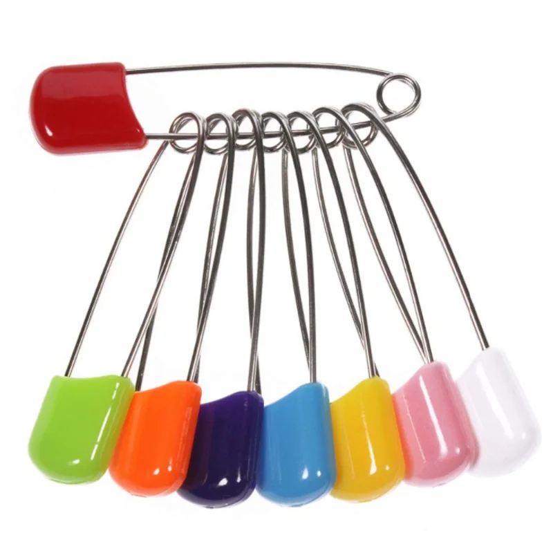 10/20Pcs Plastic Hoofd Veiligheidsspelden 4/5.5Cm Diy Naald Pins Veiligheid Locking Baby Doek Luier Nappy Pins Gespen Naaibenodigdheden: 40mm / 10pcs