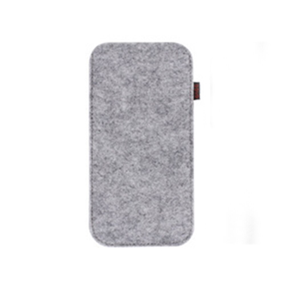 1pc unisex briller etui blød filt stof solbriller taske briller pose brillebeskytter briller tilbehør: Lysegrå