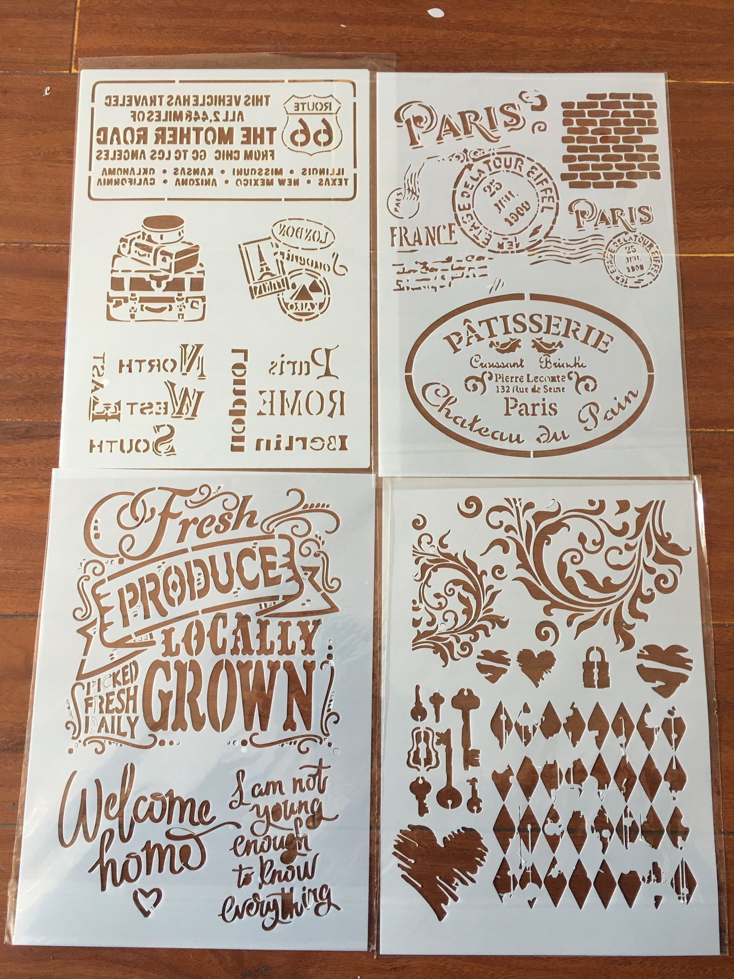 Alphabet Letter Stencils Template – PET Plastic Stencils For Painting, Scrapbooking & Cards