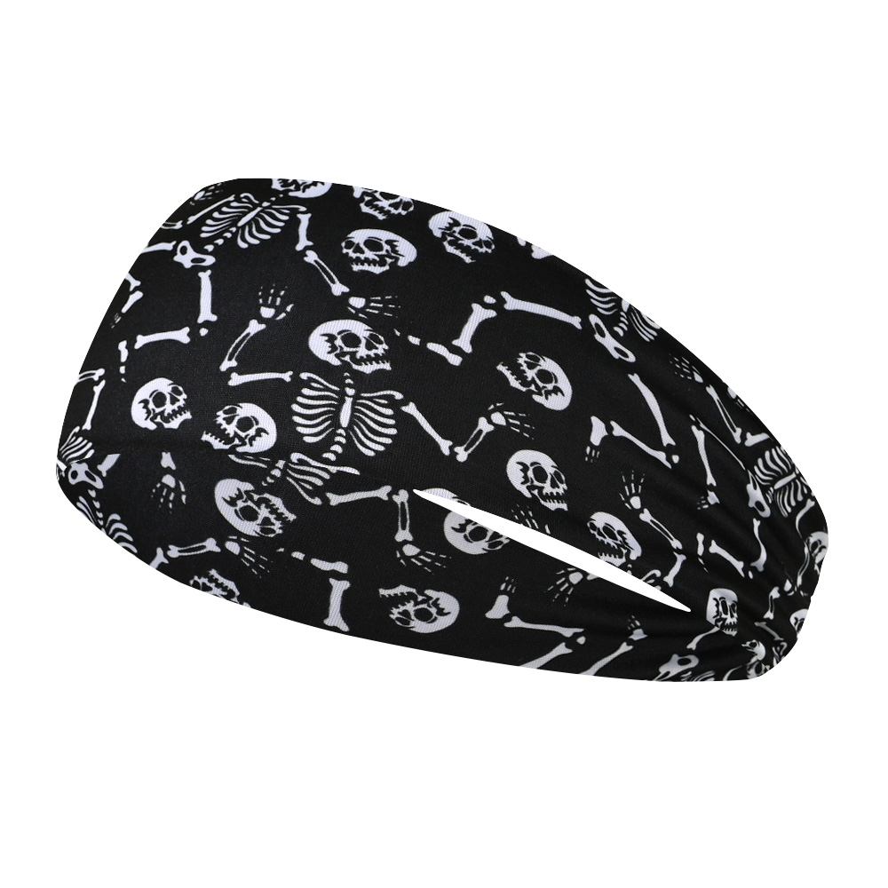 Zweetbandjes Workout Sport Hoofdbanden Voor Mannen Camo Headwraps Zweet Absorberende Haarband Breed Basketbal Voetbal Fietsen Hardlopen Yoga: Rood