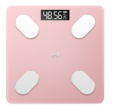 Smart Body Scale LCD Digital Bluetooth BMI Weight Monitor Tools Scale: Pink