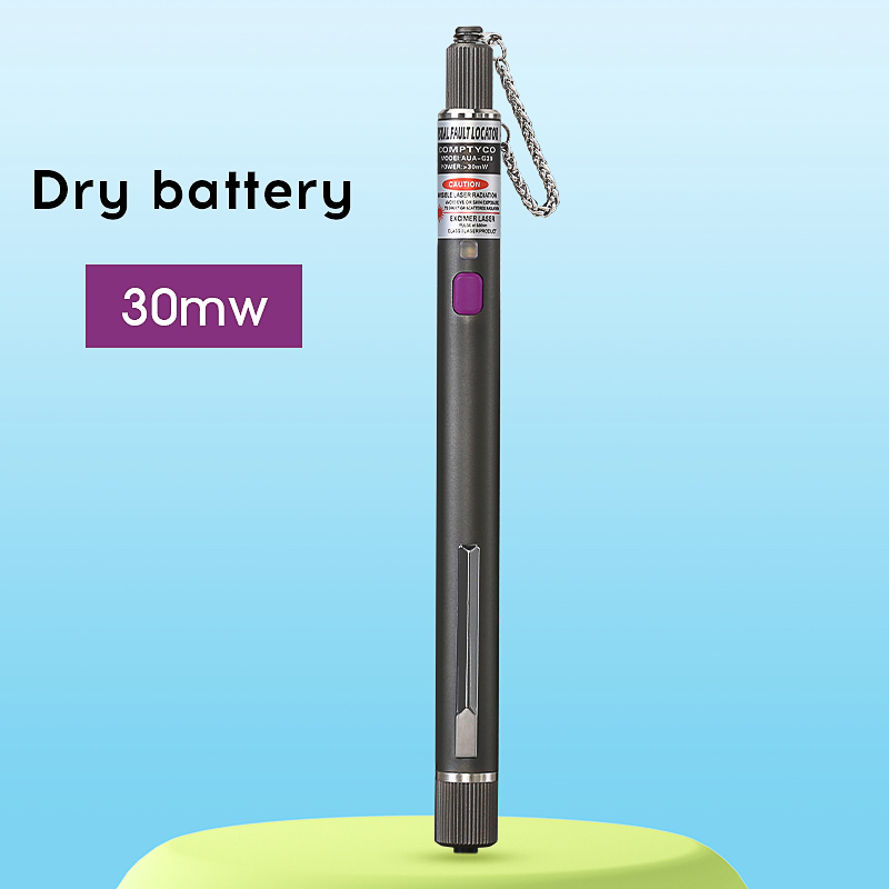 COMPTYCO FTTH Visual Fault Locator Optical Fiber Cable Tester Tool 5/10/20/30/50MW VFL 2.5MM(SC/FC/ST) Interface: GRAY