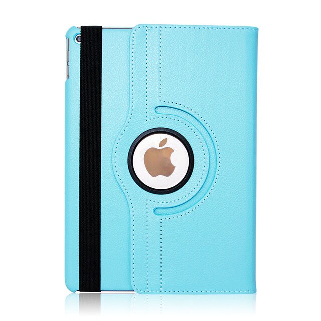Für iPad Air 2 Fall Modell A1566 A1567 Tablet Abdeckung 360 Grad PU Leder für Coque iPad Air 1 smart Auto Schlaf Wake Up: for iPad air 2 blue