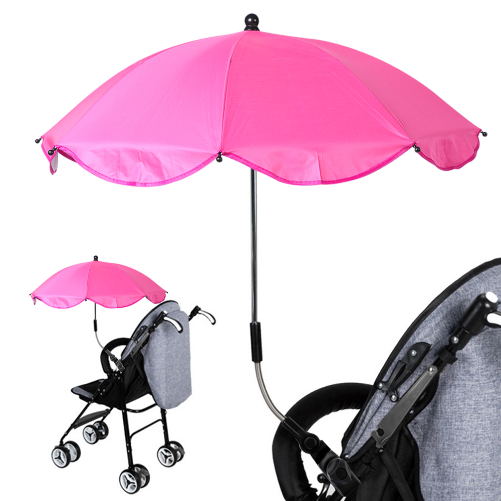 Justerbare foldbare børn baby parasol parasol klapvogn skygge baldakin covers barnevogn tilbehør solbeskyttelse paraply: Jeg