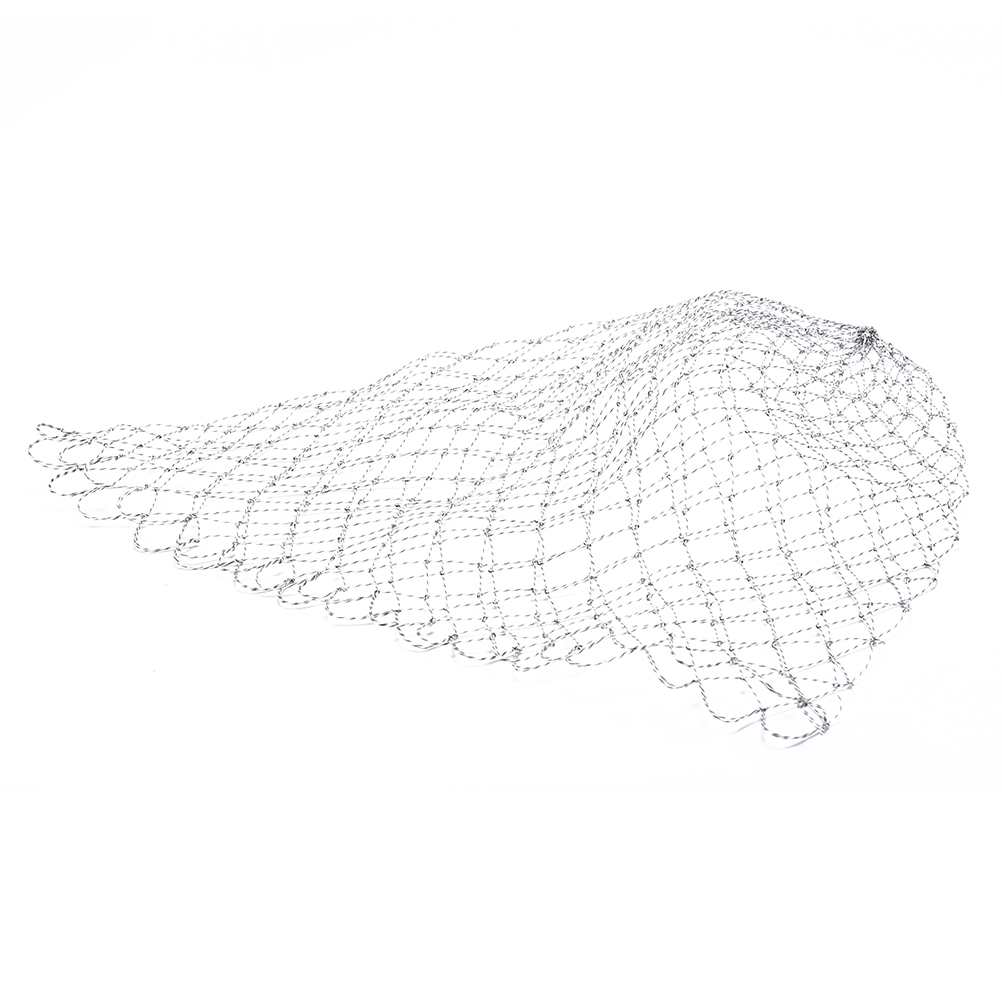 Kaksinkertainen siima punottu verkko kalastus lasku verkko kalastustyökalut verkko reikä basso taimen saalis houkutella lisävaruste 35/45/70 cm