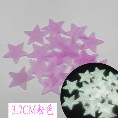 100PC 3D Kids Slaapkamer Energie Opslag Fluorescerende Glow In The Dark Sterren Glow Muurstickers Sterren Lichtgevende lichtgevende glow sticker: 6(3.7CM-50pcs)