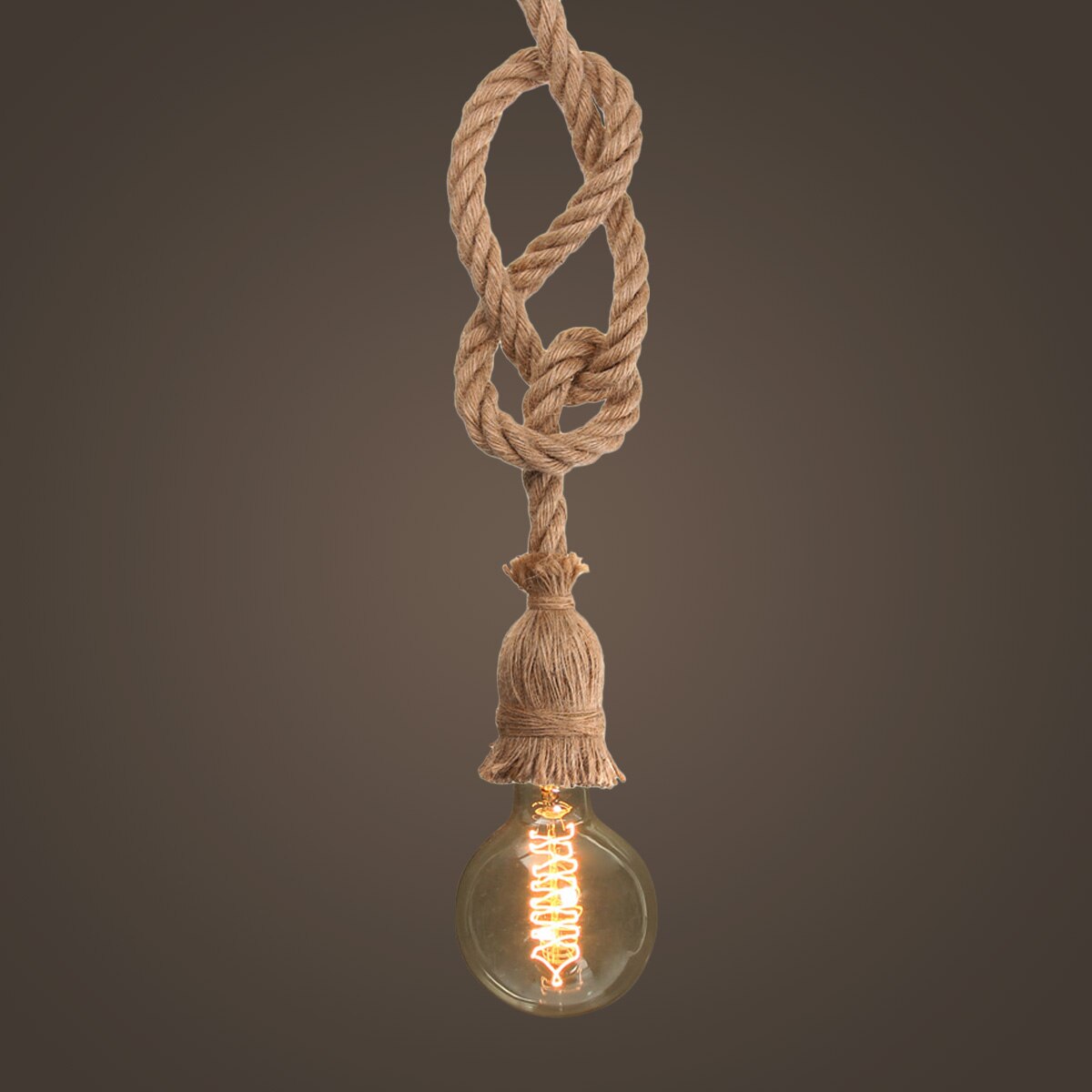 E27 Een Hoofd Retro Vintage Rope Hanglamp Lamp Loft Persoonlijkheid Industriële Lamp Edison Lamp Amerikaanse Stijl Voor Woonkamer