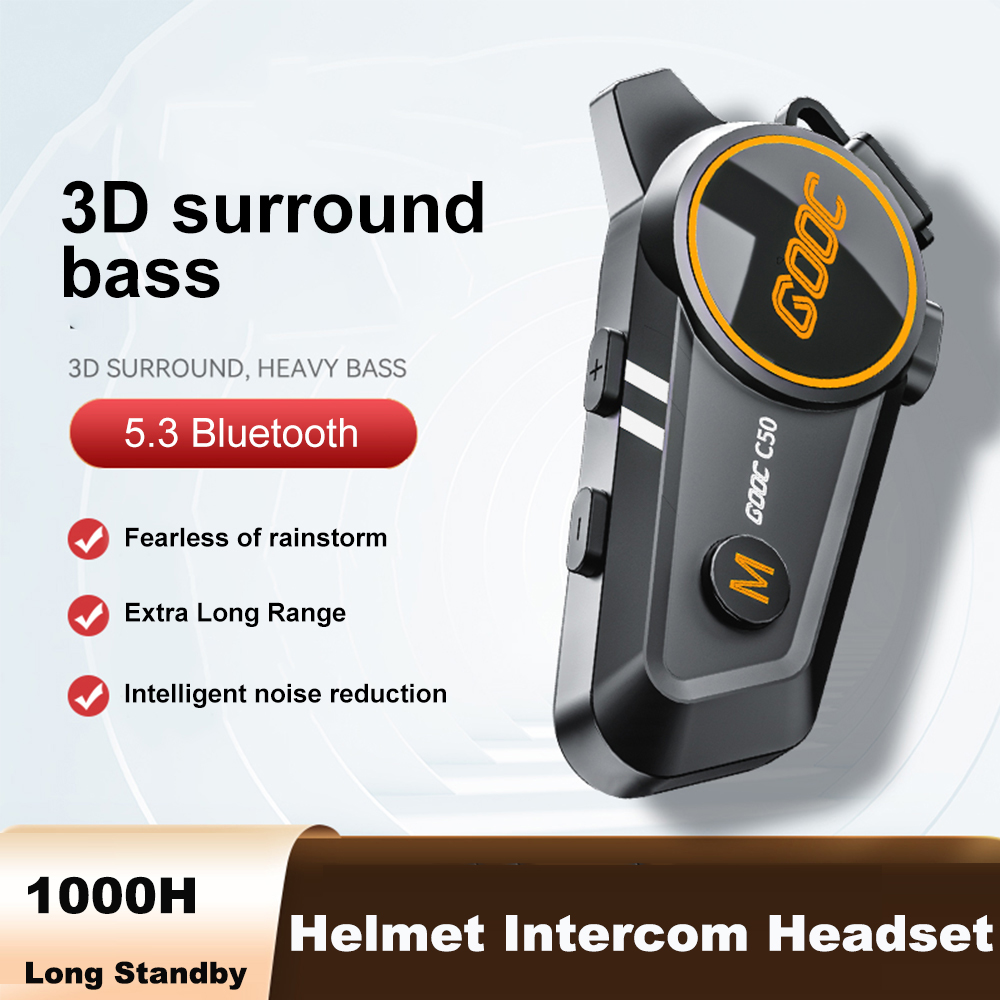 Motorrad kabellos Helm Gegensprechanlage Headset Stereo Bluetooth 5,3 Freis prec heinrich tung ipx67 wasserdicht 1100ma 1000h lange bereithalten