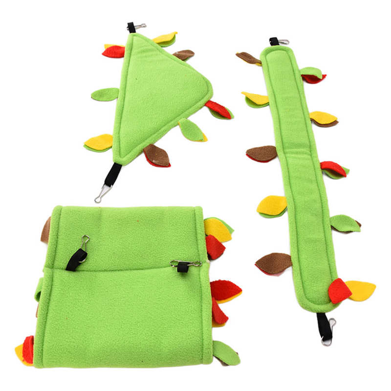 Jungle Set Pluche Warme Bedden Papegaai Jungle Hangmat Slijtvast Voor Papegaaien Voor Hamster Voor Suiker Zweefvliegtuig