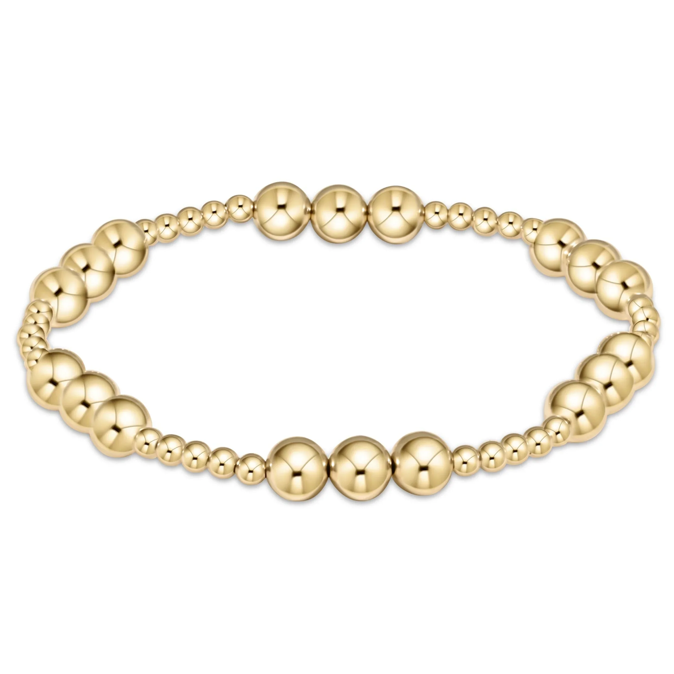 Kkbead 18 k banhado a ouro pulseira frisada pulseiras para mulheres jóias à prova dwaterproof água estiramento pulseras mujer femme