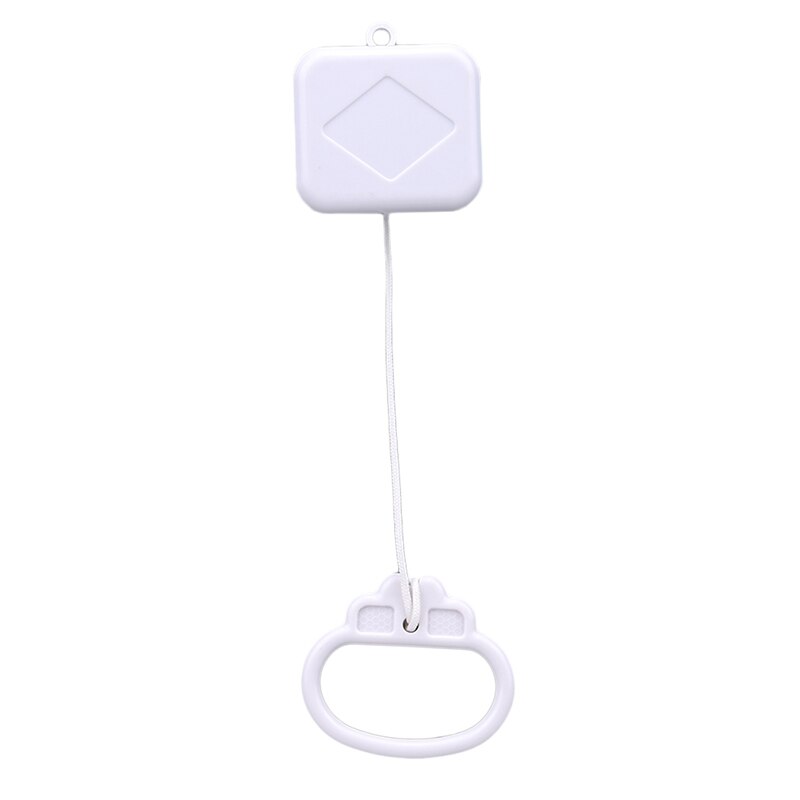 1Pc Pull Ring Muziekdoos Wit Plastic Pull String Clockwork Cord Muziekdoos Baby Baby Kids Bed bel Rammelaar Speelgoed