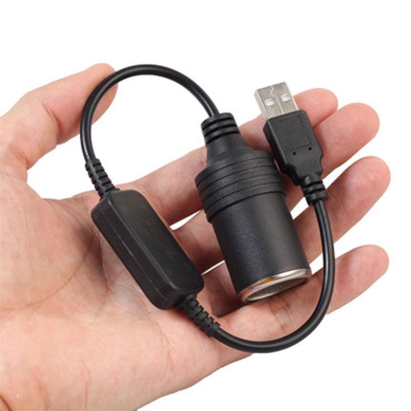 1pc 5V USB Zu 12V Zigarette Leichter Buchse USB Zigarette Leichter Adapter Konverter Auto Elektronik Zubehör