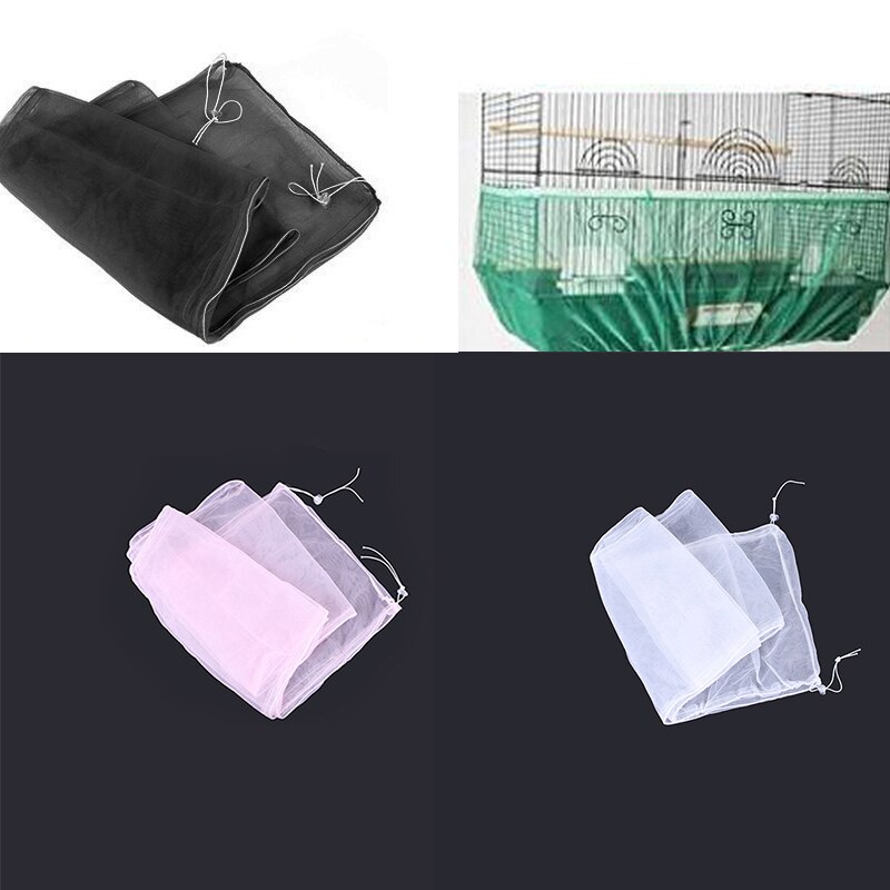 Gonna a gabbia per pappagalli con copertura per gabbia per uccelli universale gonna in nylon resistente durevole regolabile nuovo caldo (non includere gabbia per uccelli)