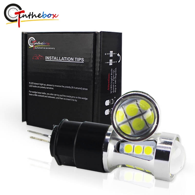 Gtinthebox feux de circulation diurne led sans erreur Hp24w 3030SMD 12V g4 led feux de jour ampoule lampe pour citroën c5 et peugeot 3008