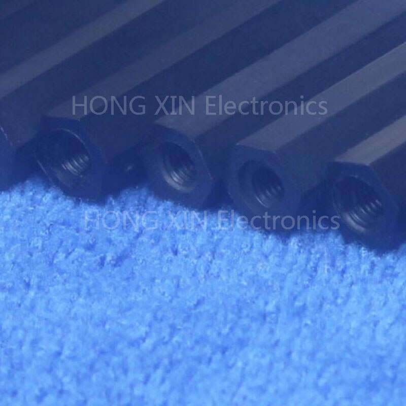 M3*50 black 1 pcs Nylon 50mm Hex Female-Female Standoff Spacer Threaded Hexagonal Spacer Plastic Standoff Spacer high