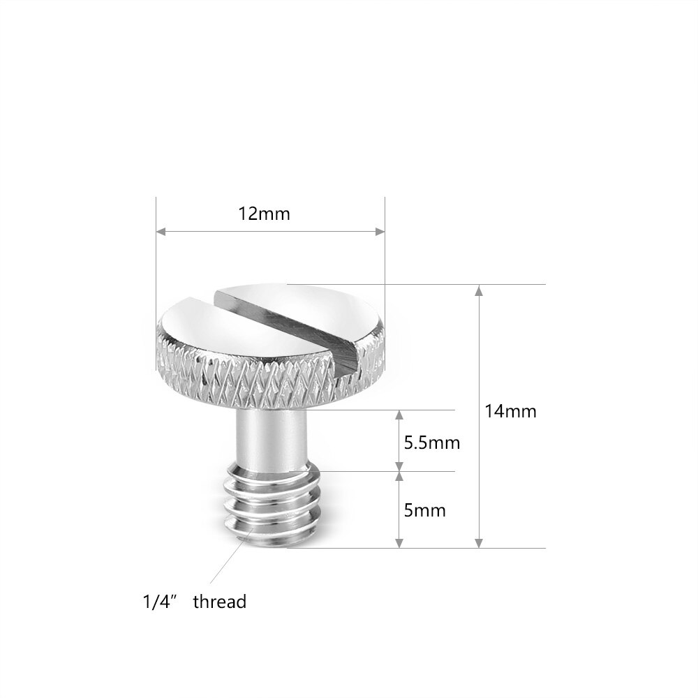 SmallRig 1/4&quot; thread Screw (5 pcs) Camera Fixing Screws Threaded Shaft Length 7mm -1615