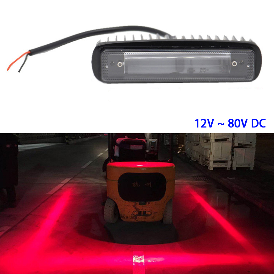 1 Stuk 6 Inch Led Waarschuwingslampje Heftruck Veiligheid Licht Omkeren Blauw Rood Grens Indicator Licht Voor Vorkheftrucks 12V ~ 80V Dc