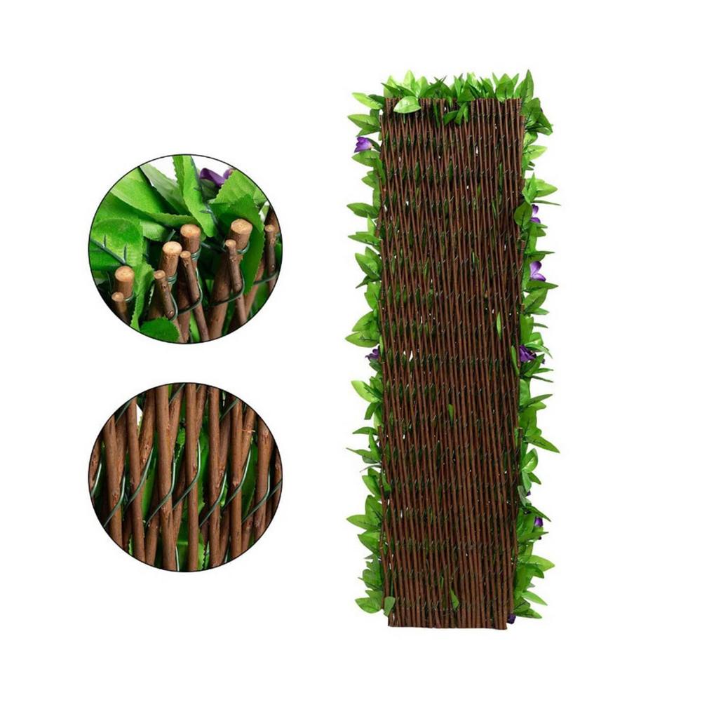 Artificial Leaf Privacy Fence Wall Landscaping Fence Privacy Fence Screen Outdoor Garden Backyard Balcony Fence Panel