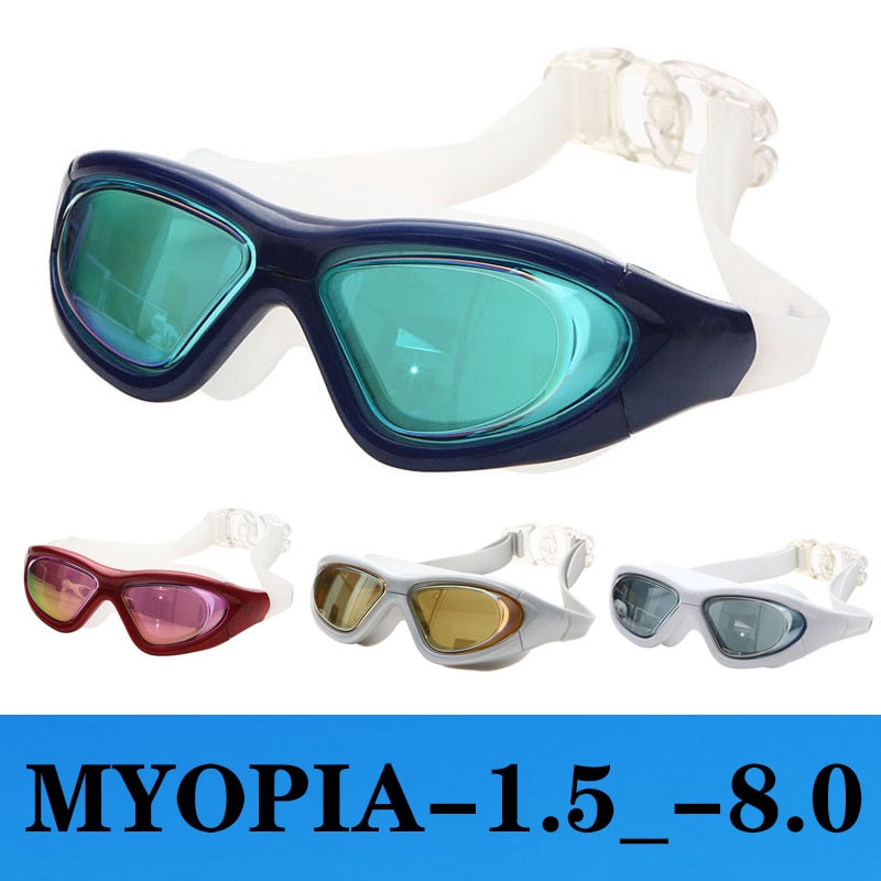 Myopie Schwimmen Gläser Männer Frauen Anti nebel Erwachsene silikon einstellbar wasserdicht Schwimmbad Dioptrien schwimmen brillen Schwimmen brille