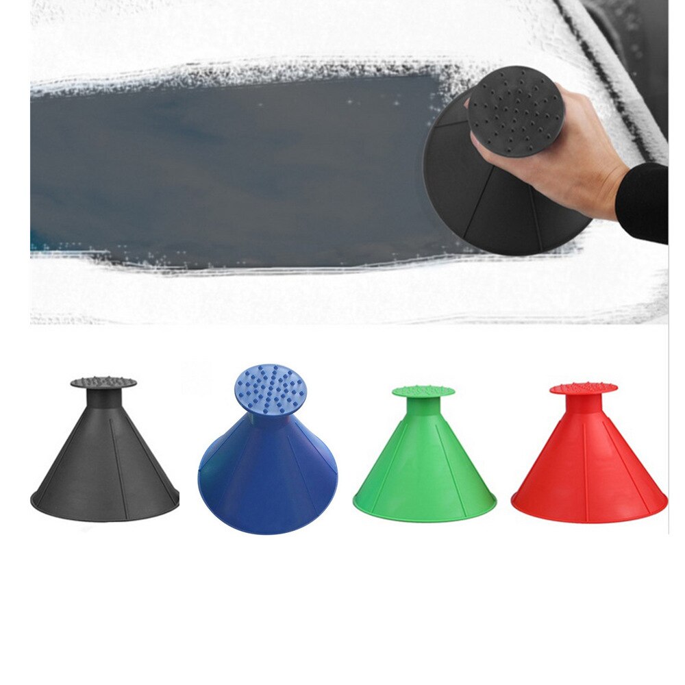 Car Magic Window Windshield Ice Scraper Oil Funnel Snow Remover Shovel Window Scrapers Cone Deicing Snow Remover