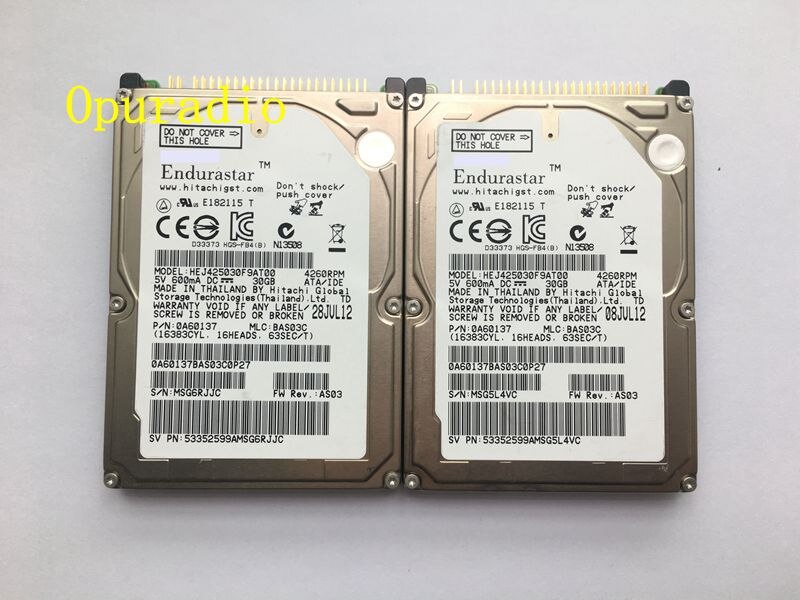 Disco duro original HEJ425030F9AT00, 30GB para VW, sistemas de navegación HDD para coche, hecho en Japón, ,