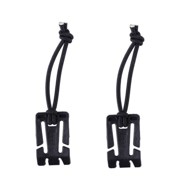 Manille mousqueton attache quickdrew Molle sangle sac à dos Camp randonnée montagne escalade boucle extérieure Snap Lock Grimlock: 2Pcs Black