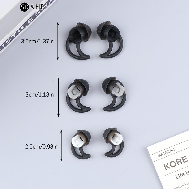 Embouts d'écouteurs de remplacement en silicone pour Bose, QC20, QC30, SIE2, IE3, écouteurs sans fil Soundsport, suppression du bruit, embouts d'oreille, 3 paires