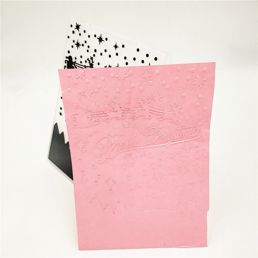 10.5x14.5cm Snowflakes Embossing folders Plastic bump Scrapbooking DIY Template Fondant indentation Cake Photo Album Card Make