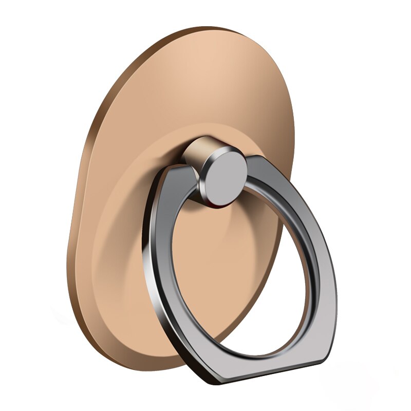 Soporte de anillo de Metal giratorio de 360 grados para teléfono móvil, soporte de agarre de Anti caída para dedo, anillo para teléfono móvil, funda: Plastic oval