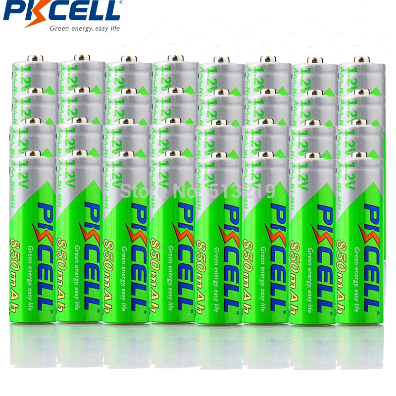 32Pcs Pkcell Aaa Batterij 850Mah 1.2V Nimh Aaa Oplaadbare Batterijen Aaa Lage Self Ontladen Batteria