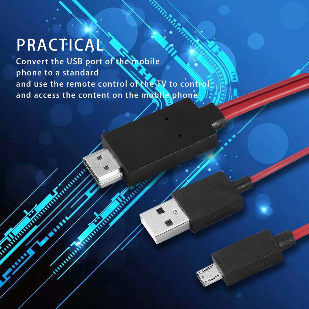 MHL 1080 Micro USB a HDMI compatible con Cables con 11 Pin para Samsung Galaxy S1-4 Note1-4 S4 I9500 S3 I9300