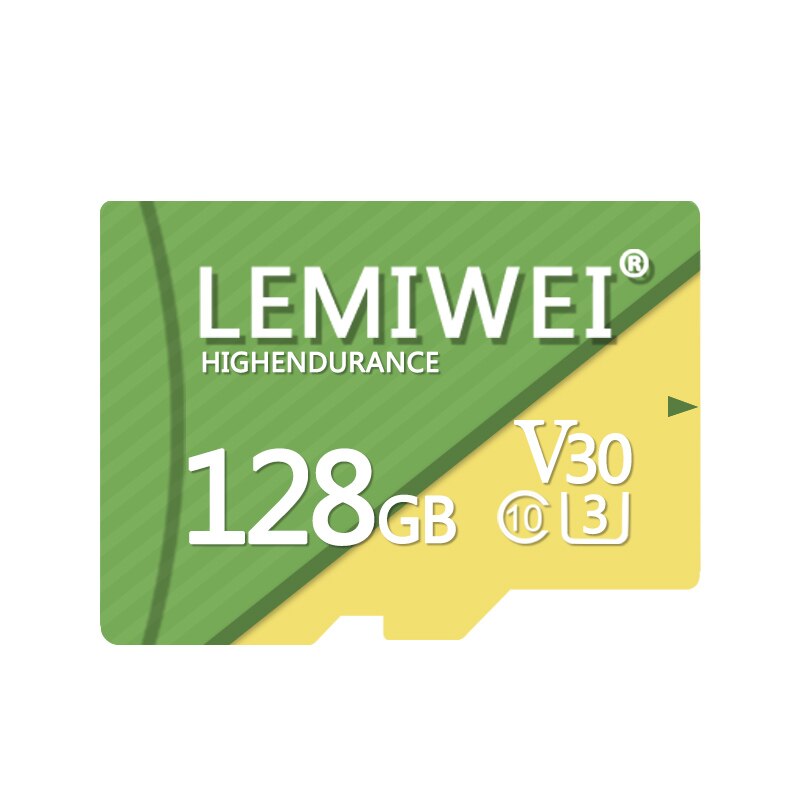 Lemiwei tf cartão de memória, de alta duração, 16gb, 32gb, 64gb, 128gb, v30 segundo: 128GB
