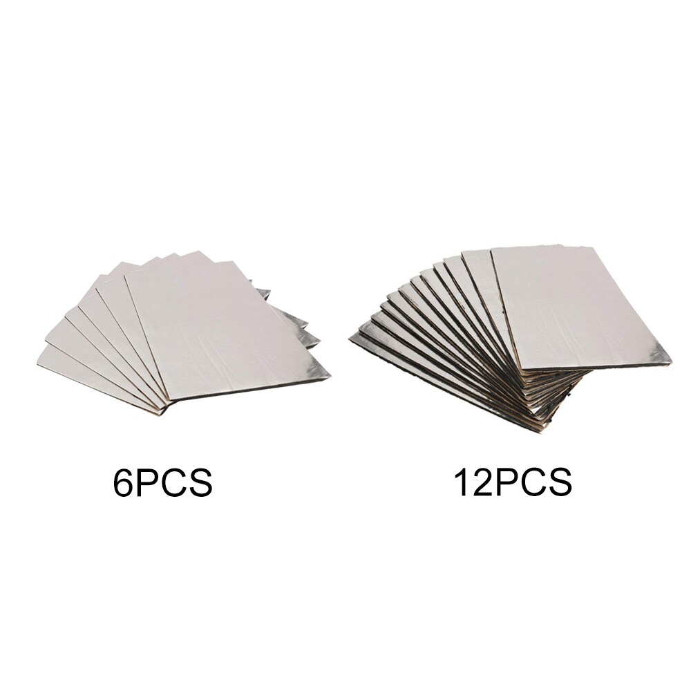 12/6 stk bil lydmatte prøvetrykk lyddemper varme støyisolering dødbringende matt hette lukket celle skum 10mm 50*30cm bil tilbehør