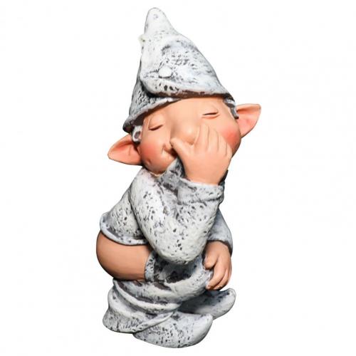 Hars Fun Elf-Karakter Ornamenten Display Mold Kerstman Beeldje Simulatie Grappig Gnome Miniatuur Dwerg Standbeeld Tuin Decor: 05