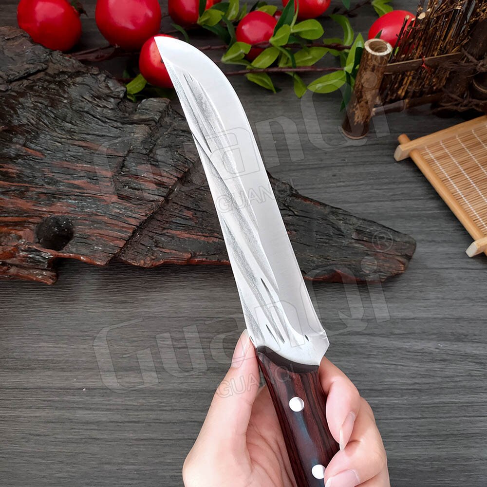 1-3PCS Forged Boning Knife Set Handmade Cleaver Knife Kitchen Knife Wooden Handle Knife for Kitchen Items