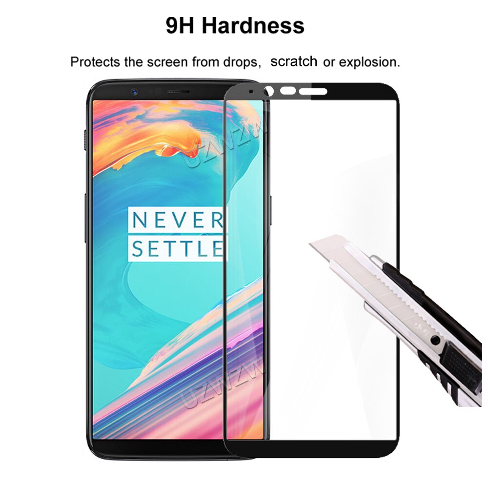 Voor Oneplus 5T Volledige Dekking Gehard Glas Telefoon Screen Protector Protective Guard Film 2.5D 9H Hardheid