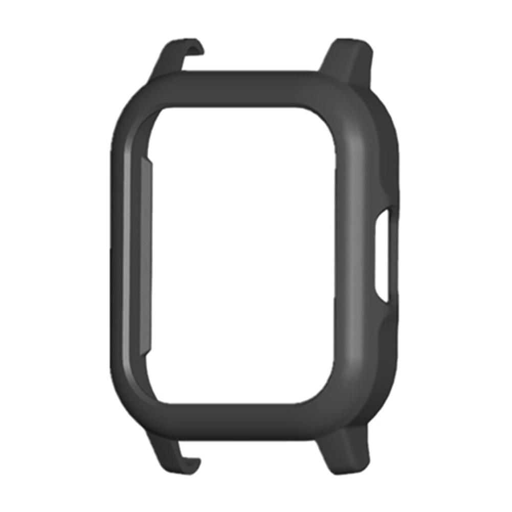 Pc-fodral skyddskåpa skyddsram skal utbyte klockfodral för haylou  ls02 smart klocka tillbehör bumper: Svart