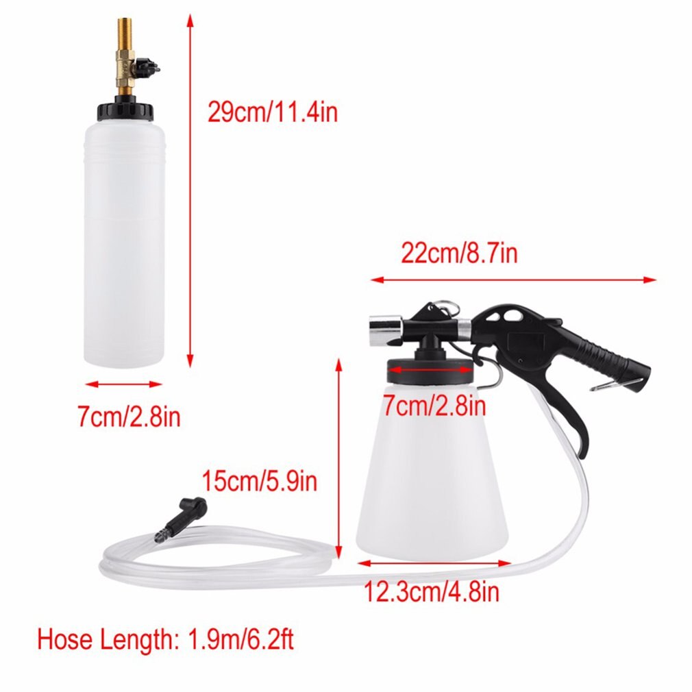 Car Brake Bleeder Bleeding Fluid Change Kit Air Pneumatic Garage Vacuum Tool 180Ltr/Min Set 90-120PSI Car Accessories car tools