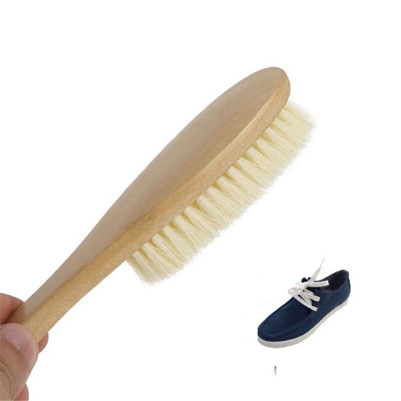 Natuurlijke Houten Handvat Schoon Borstel Multifunctionele Kleding Borstel Schoonmaak Tool Schoenen Borstel Voor Thuis Wasserij Stomerij