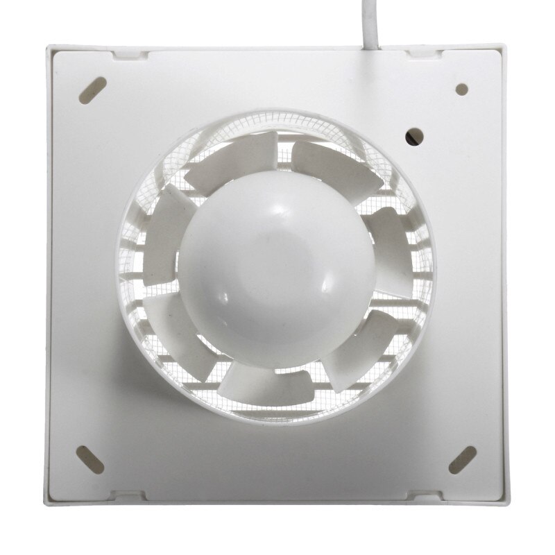 Fan Gat 100mm x 100mm 12 W Mini Muur Venster ABS Plastic Ventilator Waterdicht voor Badkamer Keuken Toiletten 220 V US Plug