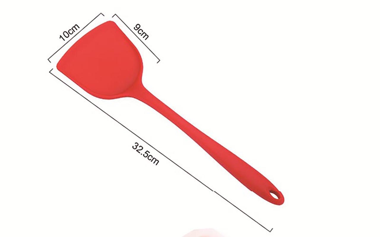 Silicone Spoon Scraper Pan Spatula Cake Kitchen Cooking Tool Kitchen Utensil Turners Spatula Heat Resistant Integrate Handle