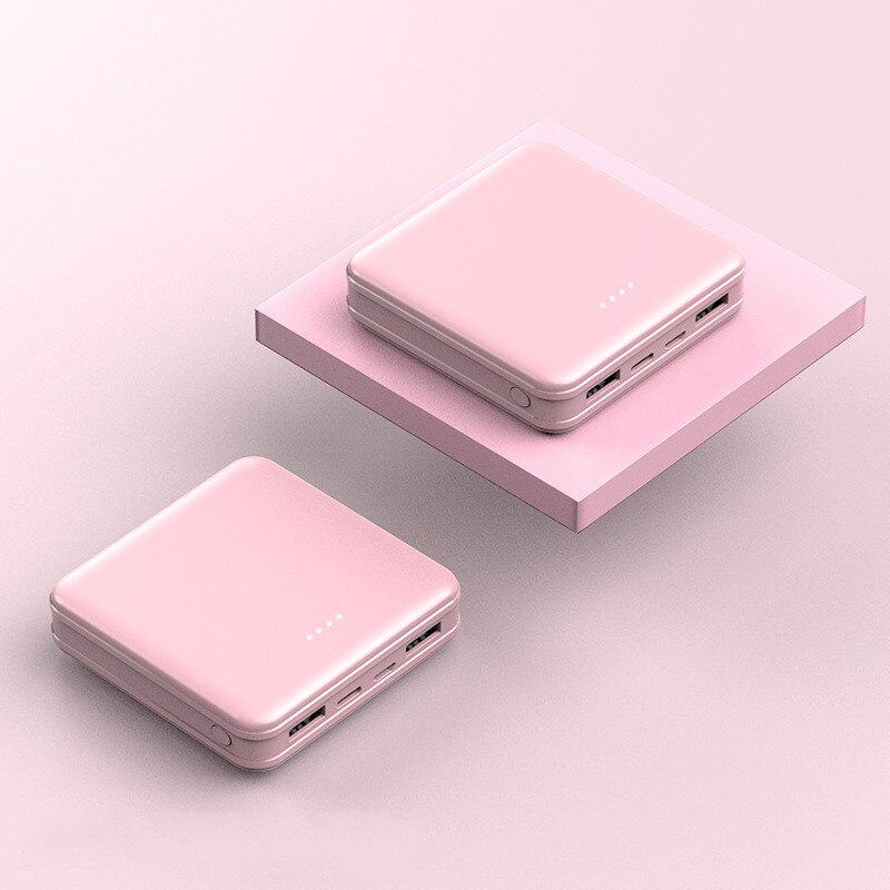 Mini Energie Bank 30000mAh Tragbare Quadratische Batterie Anzeige draussen Reise Schnelle praktisch Ladegerät für Xiaomi Samsung: Rosa