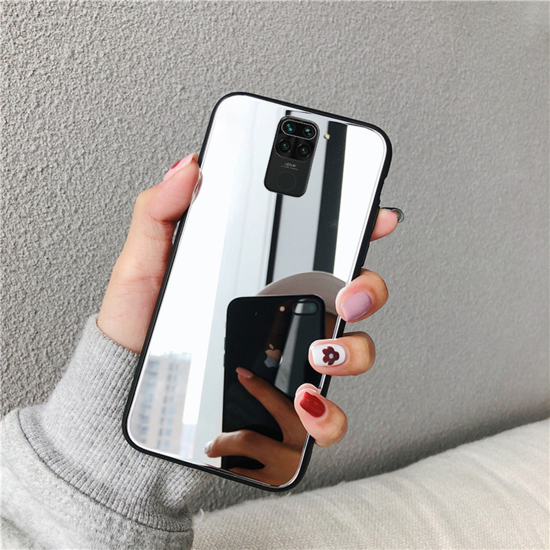 Full Makeup Mirror Case for XIAOMI M 11 12 13 Lite 9T 10T 11T 12T 13T Redmi Note 8 9 10 Pro 9S 10S Poco F3 F4 F5 Plating Cover
