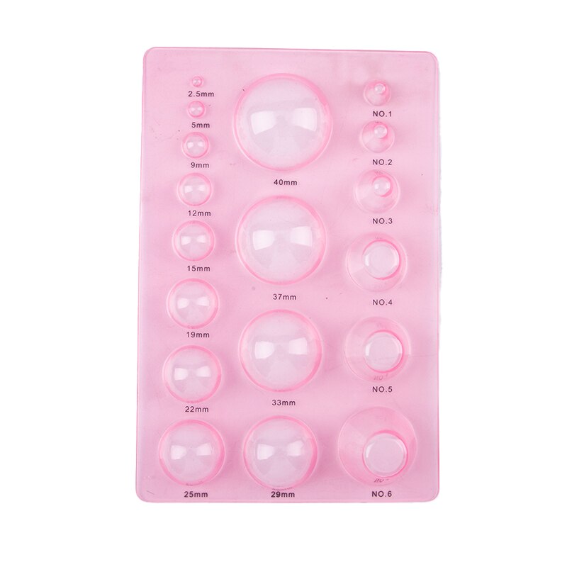 1pcs DIY Paper Crafts Tool Quilling Half Ball Mini Papercraft Mould Making Board Art Resin Clay Tools: pink